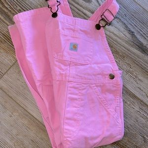 Carhartt bibs 3t pink